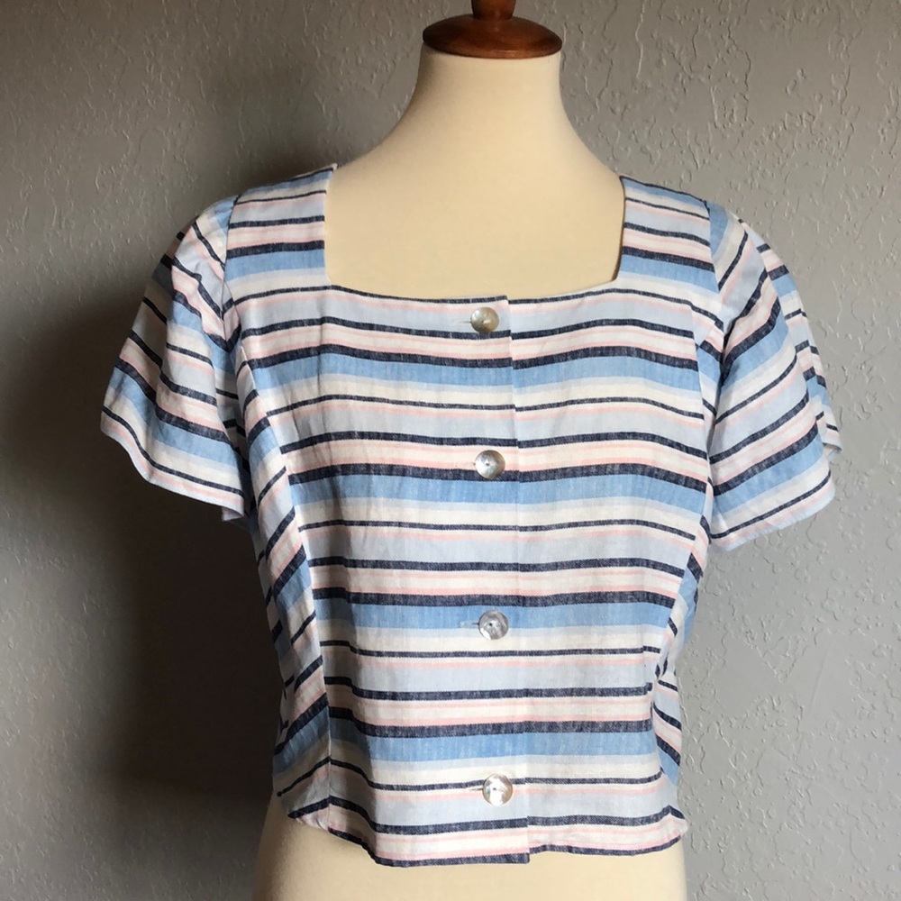 Vintage Crop Blouse